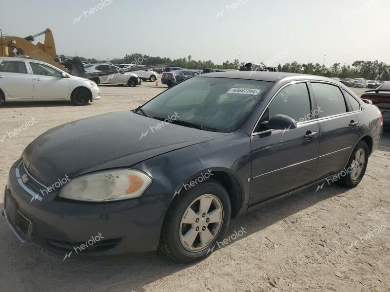 CHEVROLET IMPALA LT 2008 gray sedan 4d flexible fuel 2G1WT58K489249688 photo #1