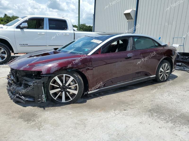 LUCID MOTORS AIR GRAND 2022 burgundy  electric 50EA1GBA7NA003233 photo #1