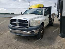 DODGE RAM 3500 S 2007 white chassis diesel 3D6WG46A57G766447 photo #2