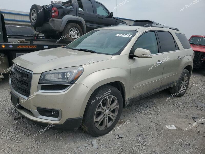 GMC ACADIA SLT 2014 tan  gas 1GKKVSKD8EJ334899 photo #1