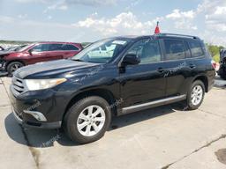 TOYOTA HIGHLANDER 2012 black  gas 5TDZK3EH0CS055731 photo #2