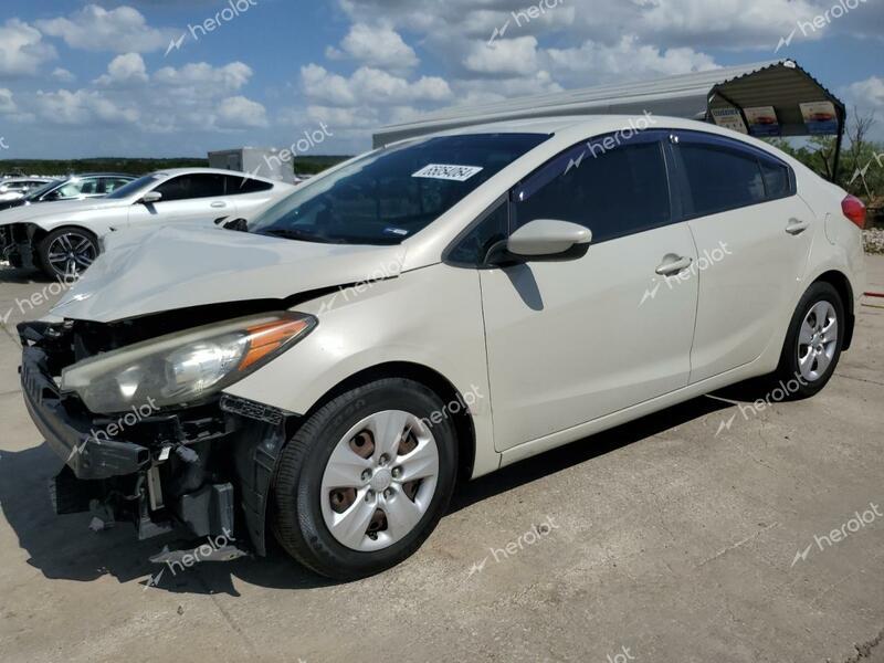 KIA FORTE LX 2014 beige  gas KNAFK4A6XE5161252 photo #1