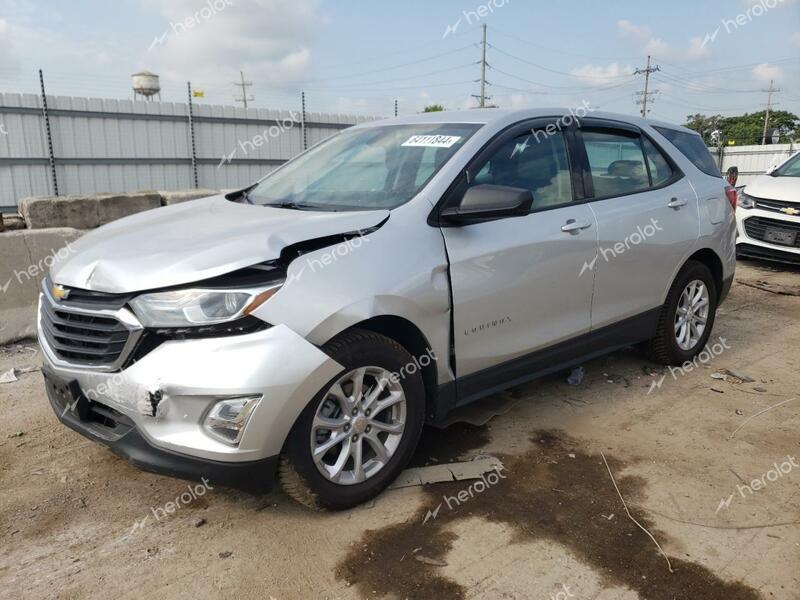 CHEVROLET EQUINOX LS 2019 silver  gas 3GNAXHEV7KS637781 photo #1