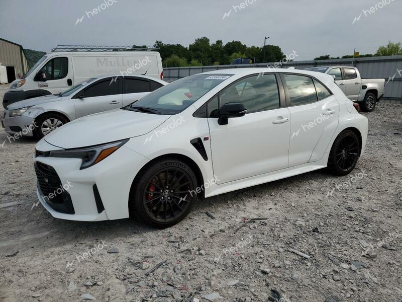 TOYOTA GR COROLLA 2023 white  gas JTNABAAE6PA003421 photo #1