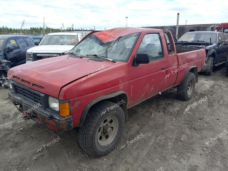 NISSAN D21 KING C 1986 red pickup gas 1N6ND16Y5GC437401 photo #1