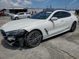 BMW M850XI 2021 white  gas WBAGV8C0XMCF51468 photo #2