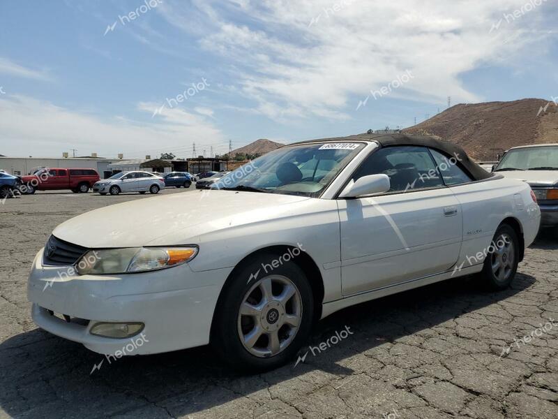 TOYOTA CAMRY SOLA 2003 white  gas 2T1FF28P63C602756 photo #1