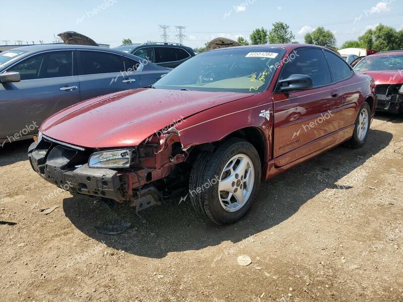 PONTIAC GRAND PRIX 2002 red coupe gas 1G2WP12K52F168568 photo #1