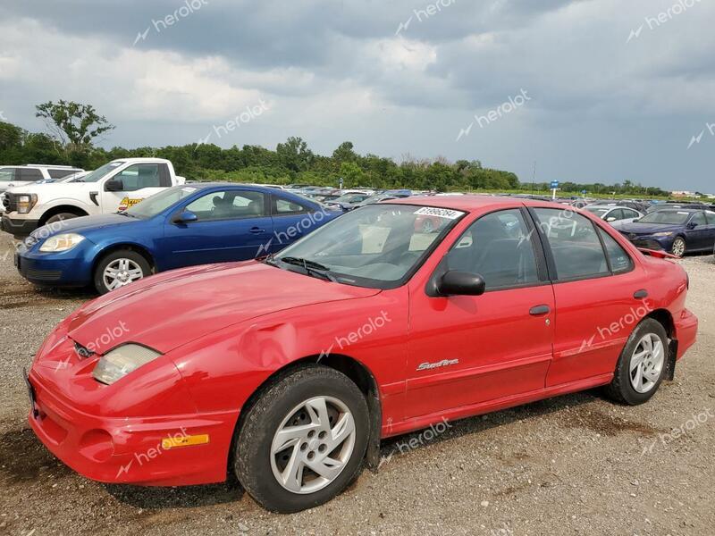 PONTIAC SUNFIRE SE 2000 red  gas 1G2JB5242Y7277090 photo #1