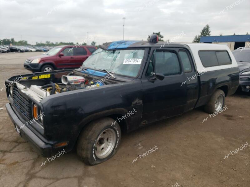 DODGE D-100 1978 black   D17BE8S272369 photo #1