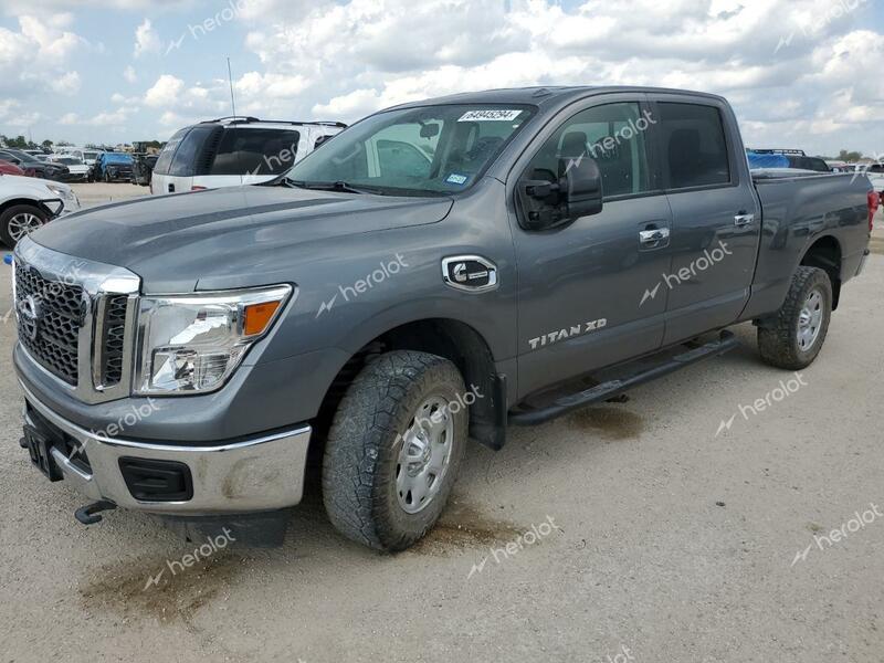 NISSAN TITAN XD S 2018 gray  diesel 1N6BA1F3XJN516817 photo #1