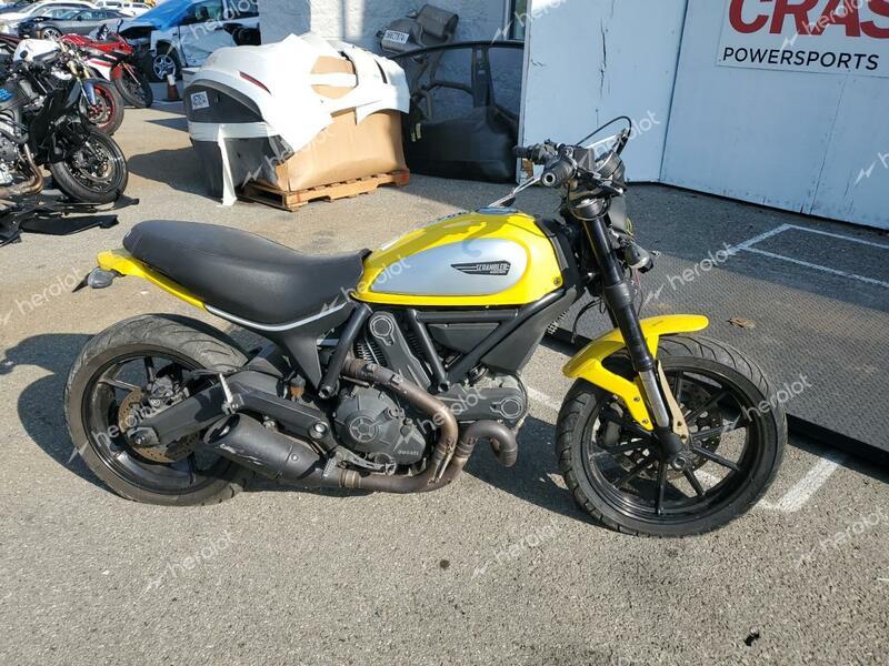 DUCATI SCRAMBLER 2016 yellow road/str gas ML015ANM3GT008206 photo #1