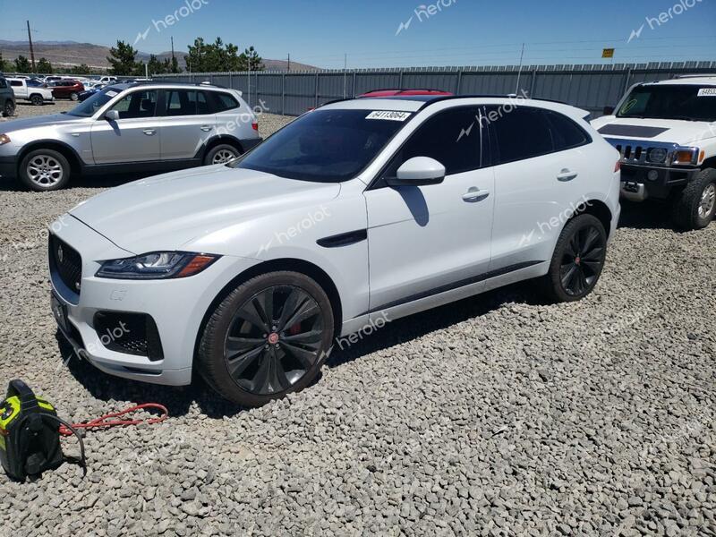 JAGUAR F-PACE S 2018 white  gas SADCM2FV3JA298866 photo #1