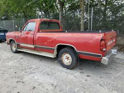 DODGE D-SERIES D 1987 red pickup gas 1B7FD04T3HS484765 photo #3