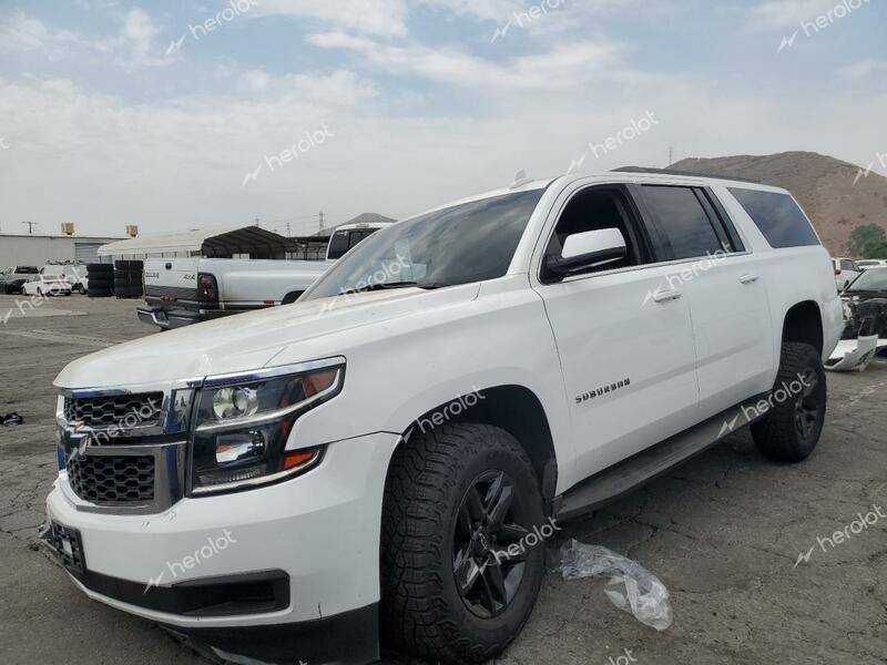 CHEVROLET SUBURBAN C 2018 white  gas 1GNSCHKC6JR384327 photo #1