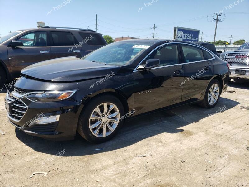 CHEVROLET MALIBU LT 2020 black  gas 1G1ZD5ST5LF020755 photo #1