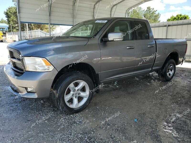 DODGE RAM 1500 2009 gray crew pic gas 1D3HV18TX9S800158 photo #1