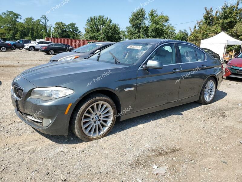 BMW 535 XI 2013 green sedan 4d gas WBAFU7C55DDU71376 photo #1