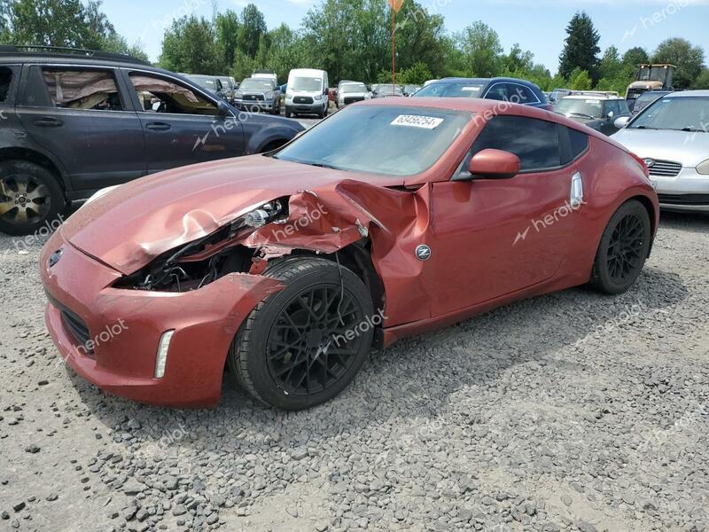 NISSAN 370Z BASE 2014 red  gas JN1AZ4EH8EM635714 photo #1