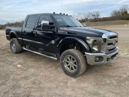 FORD F350 SUPER 2014 black crew pic diesel 1FT8W3BT8EEB04658 photo #2