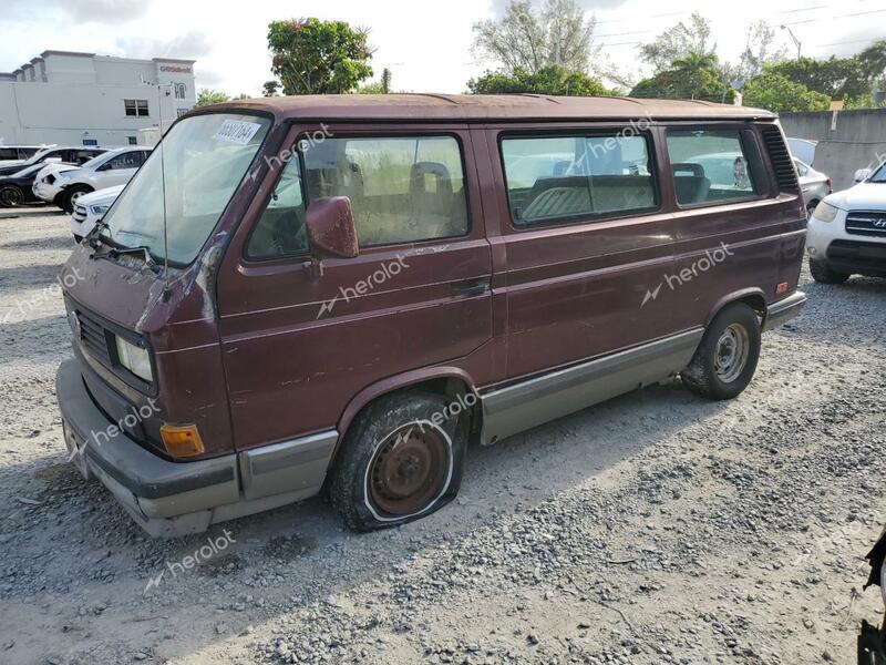 VOLKSWAGEN VANAGON BU 1991 maroon  gas WV2YB025XMG003458 photo #1