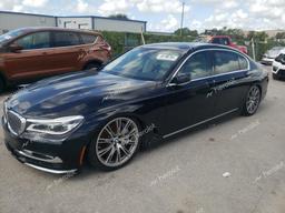 BMW 750 I 2018 blue  gas WBA7F0C52JGM24063 photo #2