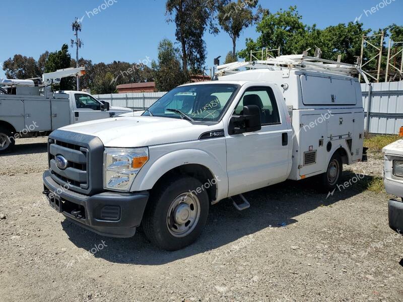 FORD F350 SUPER 2013 white pickup compressed natural gas 1FDRF3A69DEB92338 photo #1