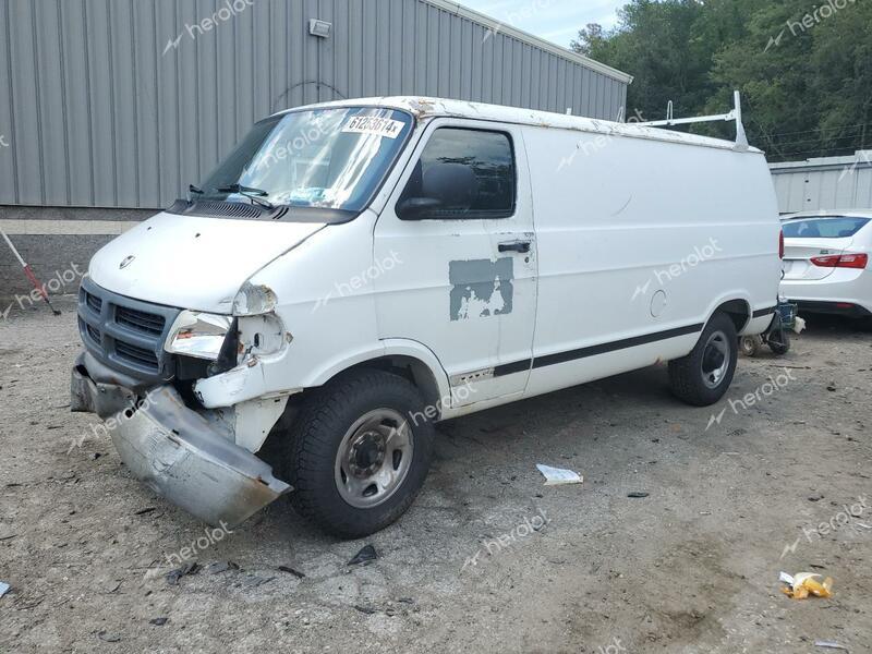 DODGE RAM VAN B2 2001 white  gas 2B7JB21Y81K520252 photo #1