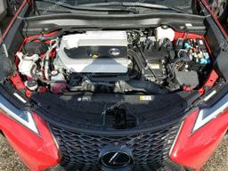 LEXUS UX 250H PR 2023 red  hybrid engine JTHR9JBH2P2066245 photo #4