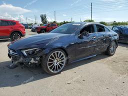 MERCEDES-BENZ CLS AMG 53 2019 blue  gas WDD2J6BBXKA028110 photo #2