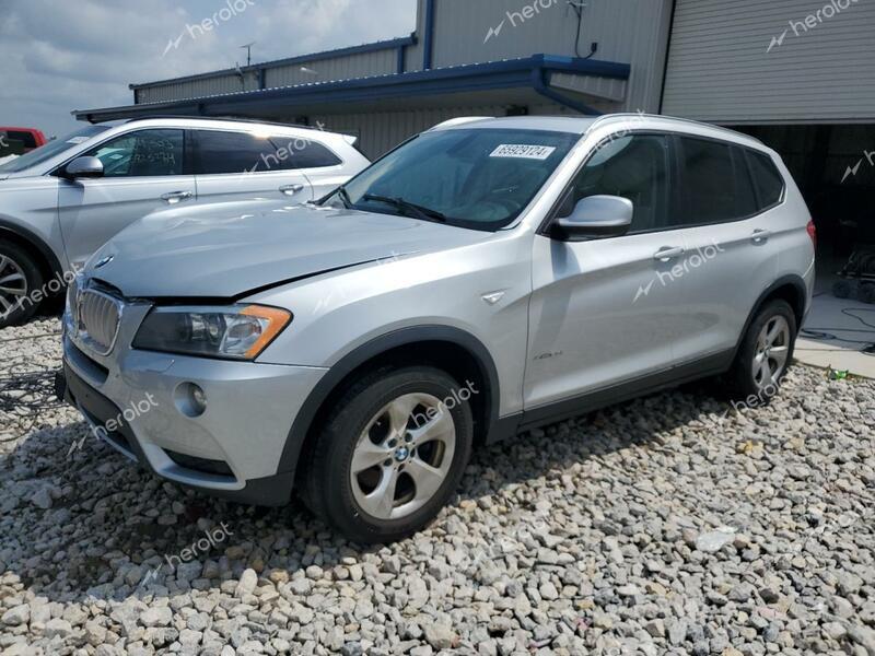 BMW X3 XDRIVE2 2012 silver  gas 5UXWX5C59CL728458 photo #1