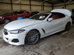 BMW M850XI 2021 white  gas WBAFY4C02MCG01002 photo #2