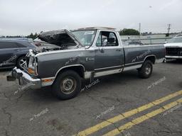 DODGE D-SERIES D 1990 gray pickup gas 1B7GE16Y9LS660470 photo #2