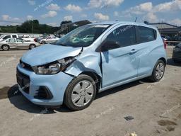 CHEVROLET SPARK LS 2016 blue hatchbac gas KL8CB6SA0GC635091 photo #2