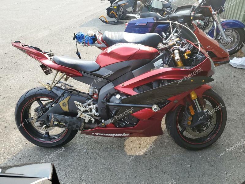 YAMAHA YZFR6 L 2007 red  gas JYARJ12E27A021628 photo #1