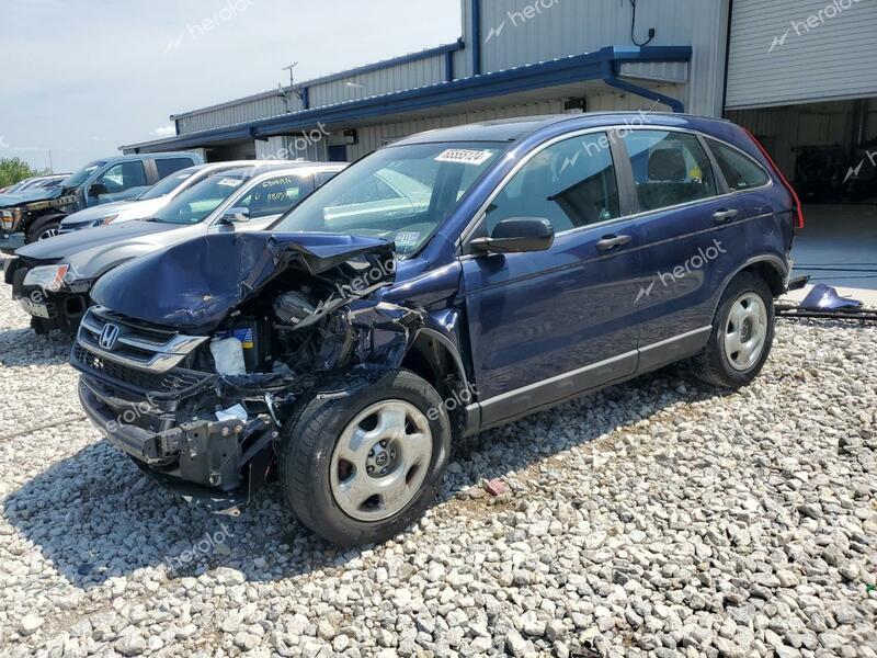 HONDA CR-V LX 2010 blue  gas 5J6RE4H3XAL012245 photo #1