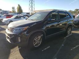 KIA SORENTO LX 2014 black  gas 5XYKT4A69EG513372 photo #2