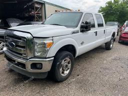 FORD F350 SUPER 2014 white crew pic diesel 1FT8W3BT3EEB40662 photo #3