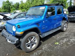 JEEP WRANGLER U 2021 blue  gas 1C4HJXEN9MW706092 photo #2