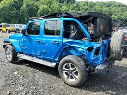 JEEP WRANGLER U 2021 blue  gas 1C4HJXEN9MW706092 photo #3