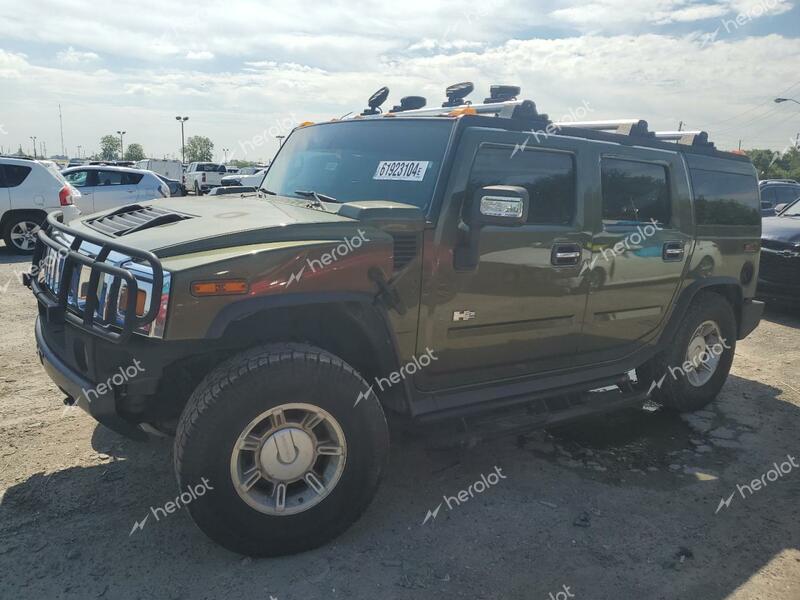 HUMMER H2 2003 green 4dr spor gas 5GRGN23UX3H105109 photo #1