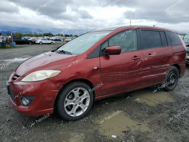 MAZDA 5 2008 red  gas JM1CR29L580300561 photo #1