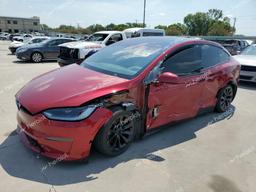 TESLA MODEL X 2023 red  electric 7SAXCDE57PF415655 photo #2