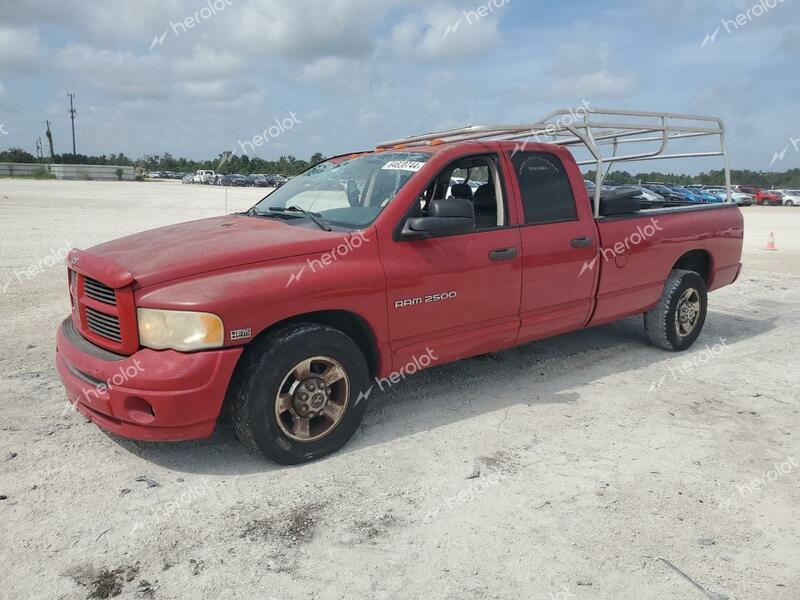 DODGE RAM 2500 S 2005 red  gas 3D7KR28D35G859254 photo #1