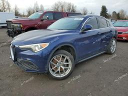 ALFA ROMEO STELVIO TI 2018 blue  gas ZASFAKBN6J7B77034 photo #2