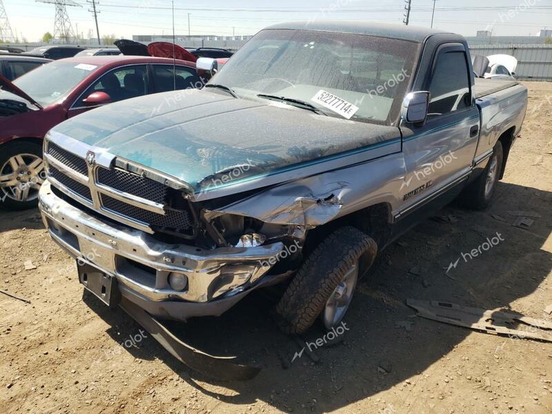 DODGE RAM 1500 1996 green  gas 1B7HC16Y2TJ199399 photo #1