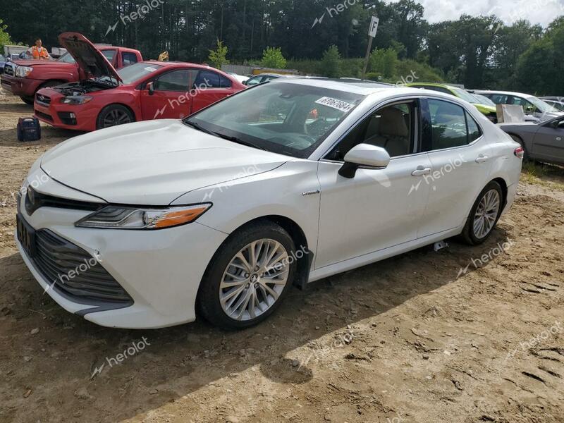 TOYOTA CAMRY HYBR 2019 white  hybrid engine 4T1B21HKXKU014185 photo #1