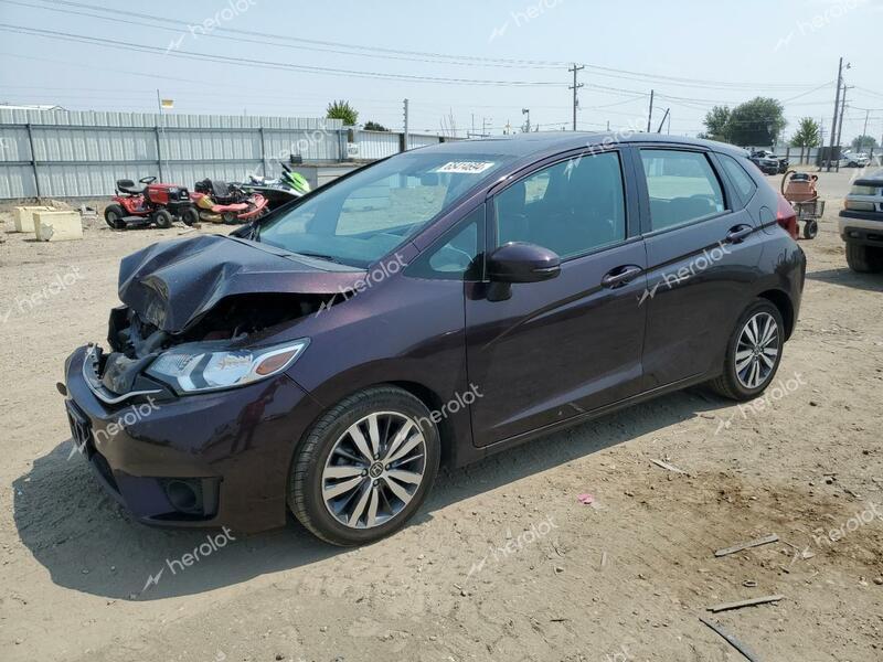 HONDA FIT EX 2015 purple  gas 3HGGK5H83FM710954 photo #1