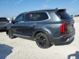 KIA TELLURIDE 2022 charcoal  gas 5XYP54HC6NG292227 photo #3