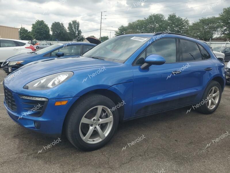 PORSCHE MACAN 2017 blue  gas WP1AA2A59HLB05751 photo #1